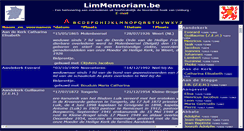 Desktop Screenshot of limmemoriam.be